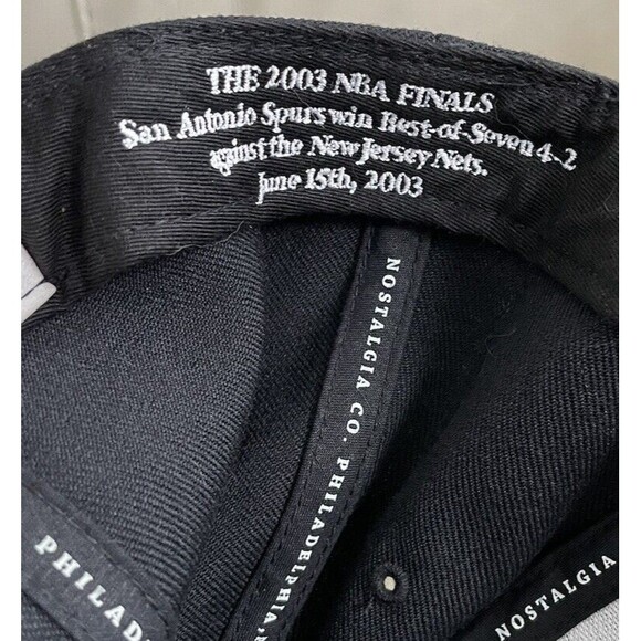 VTG San Antonio Spurs Mitchell & Ness Hardwood Classic Fitted 7 1/2 Never Worn - Picture 6 of 8